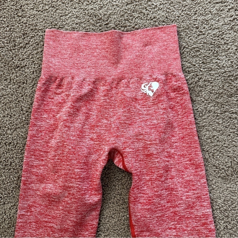 NWT Women's Best Move Seamless Leggings in Red Marl Heathered Size Medium - Picture 7 of 14